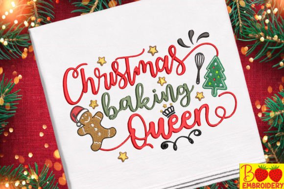 Christmas Baking Queen Embroidery Review