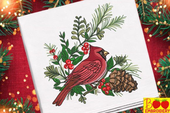 Christmas Red Cardinal on a Tree Review