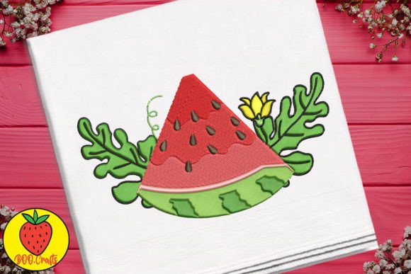 Cute Watermelon and Flower Embroidery Review