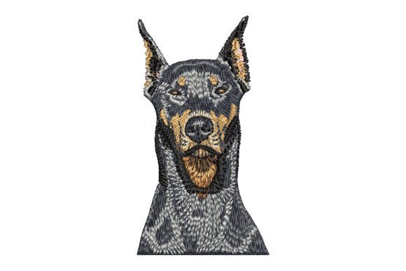 Doberman Pinscher Embroidery Design Review