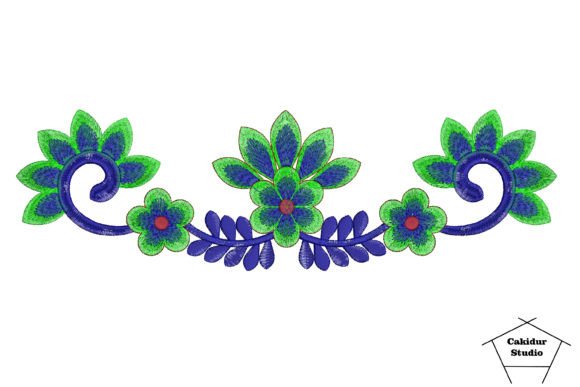 Flapping Red Core Flowers Embroidery Review