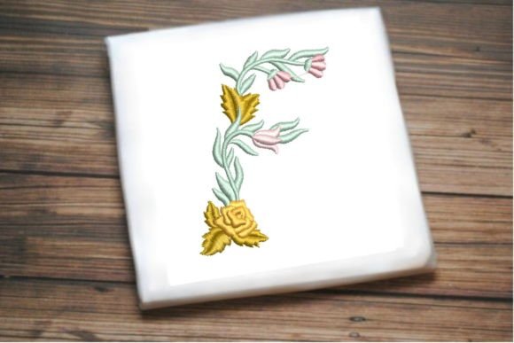 Letter F in Beautiful Flower Review for Boutique Sweatshirts