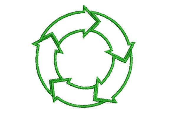 Reuse Symbol: A Meaningful Embroidery Design for Handmade Gifts