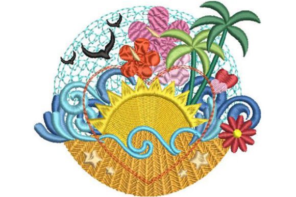 Sunrise on a Tropical Beach Embroidery Review