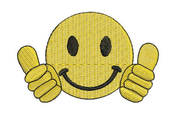 Yellow Smiley Face Great Thumbs Up Review